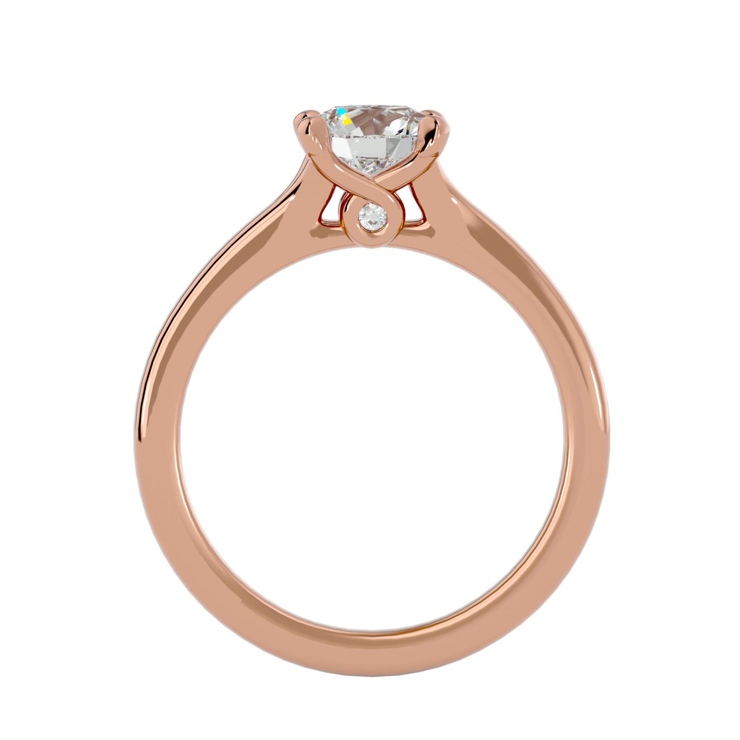 Anvi solitaire diamond engagement ring