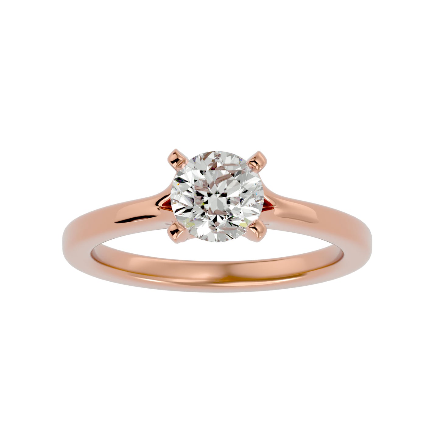 Anvi solitaire diamond engagement ring