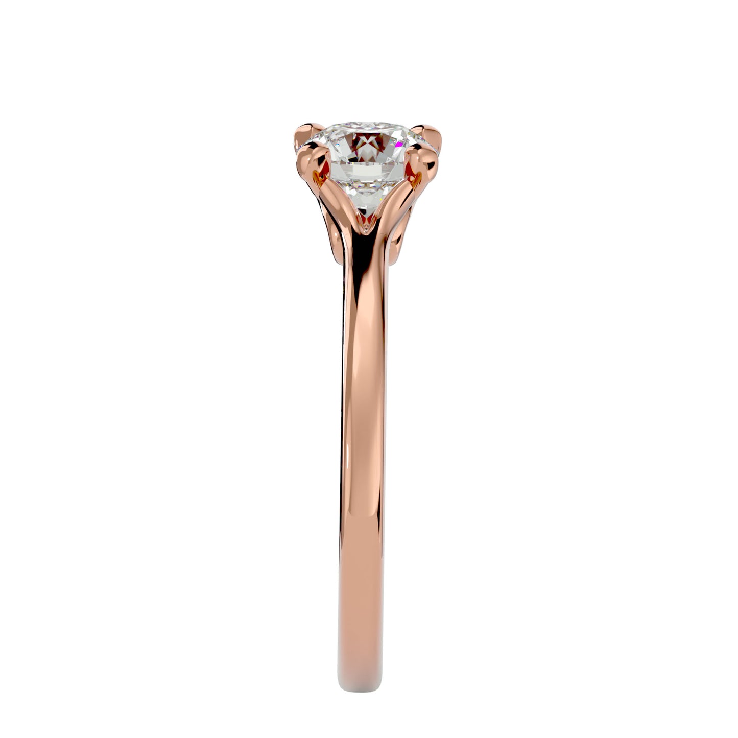 Anvi solitaire diamond engagement ring