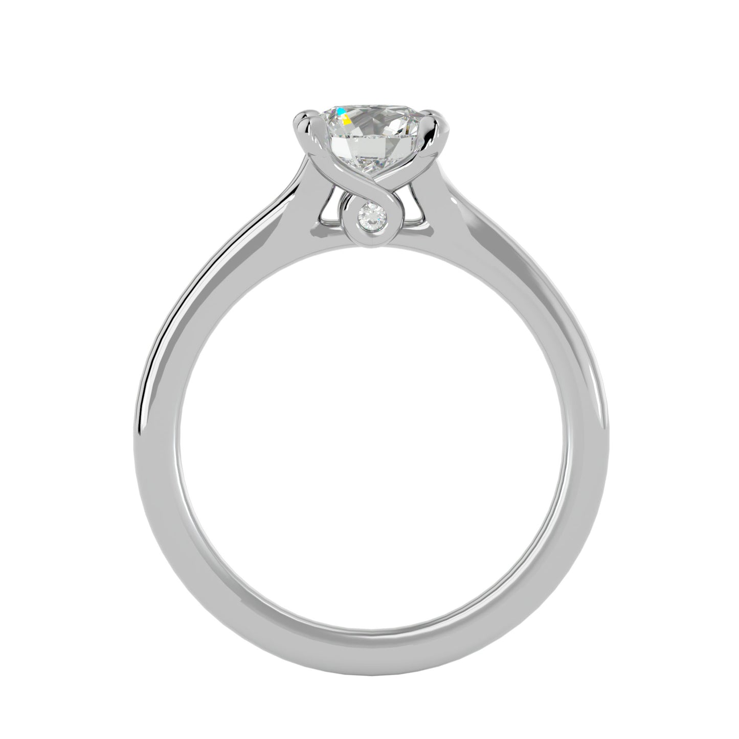 Anvi solitaire diamond engagement ring