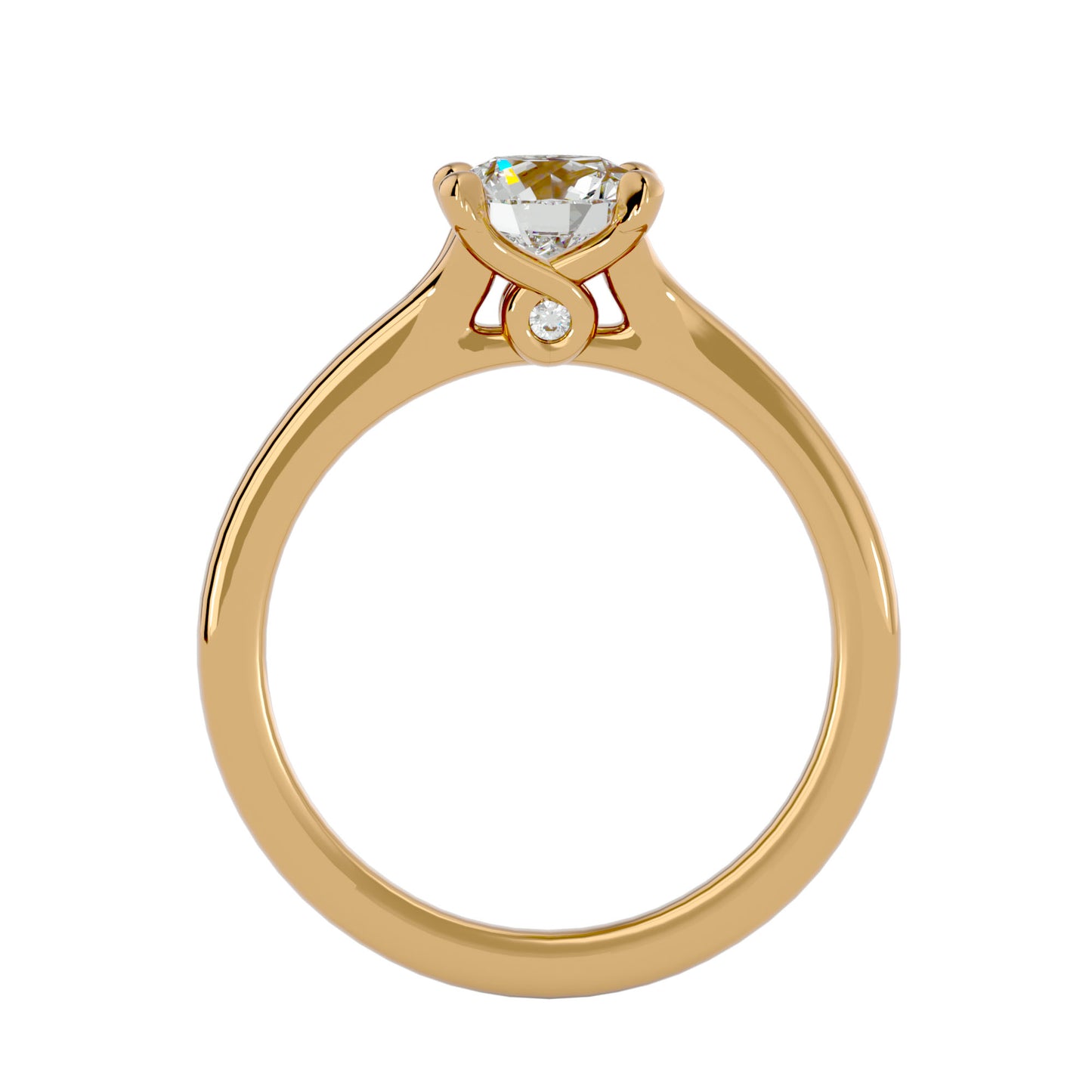 Anvi solitaire diamond engagement ring