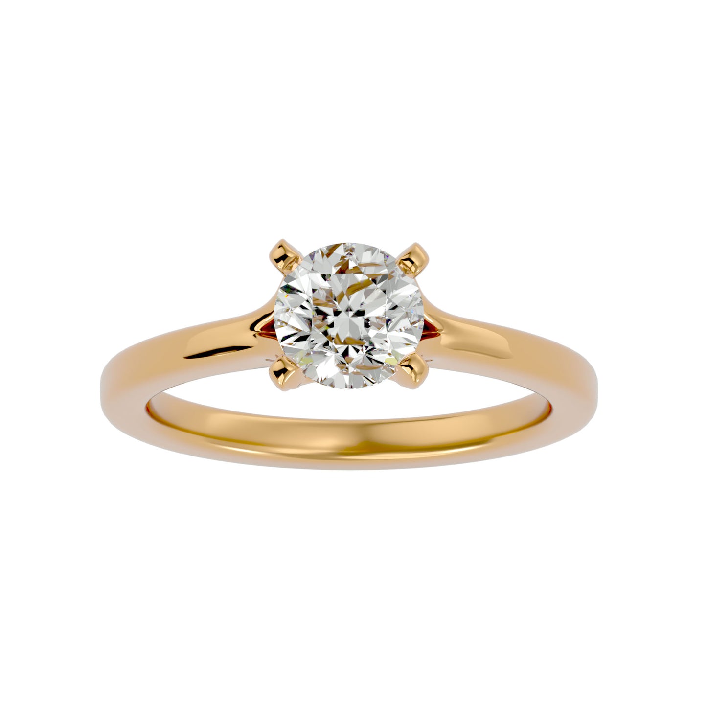 Anvi solitaire diamond engagement ring