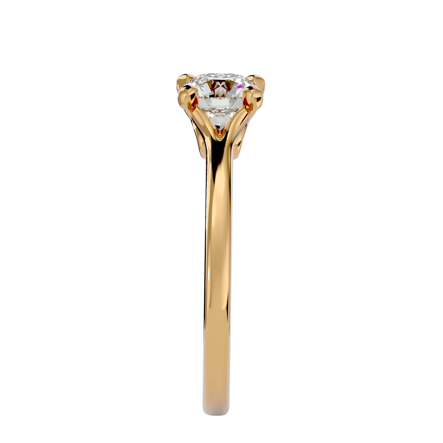 Anvi solitaire diamond engagement ring