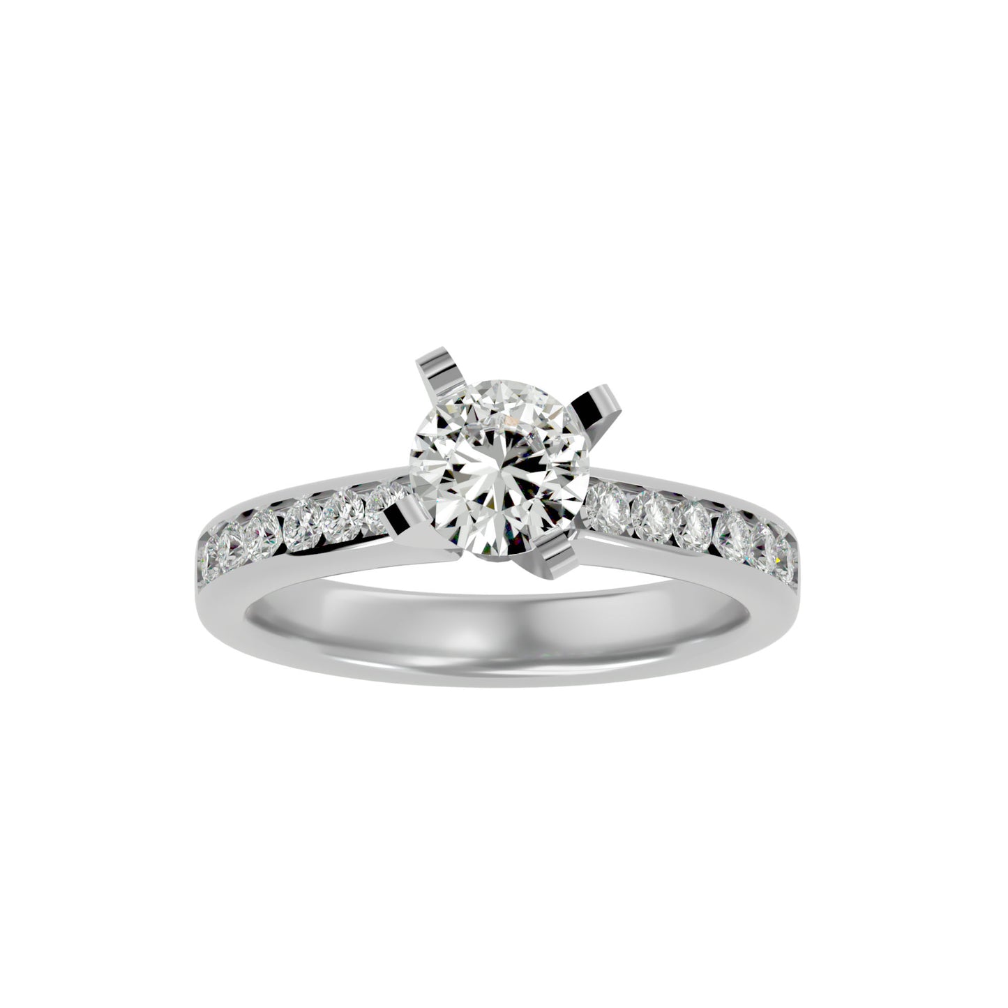 Eve diamond engagement ring
