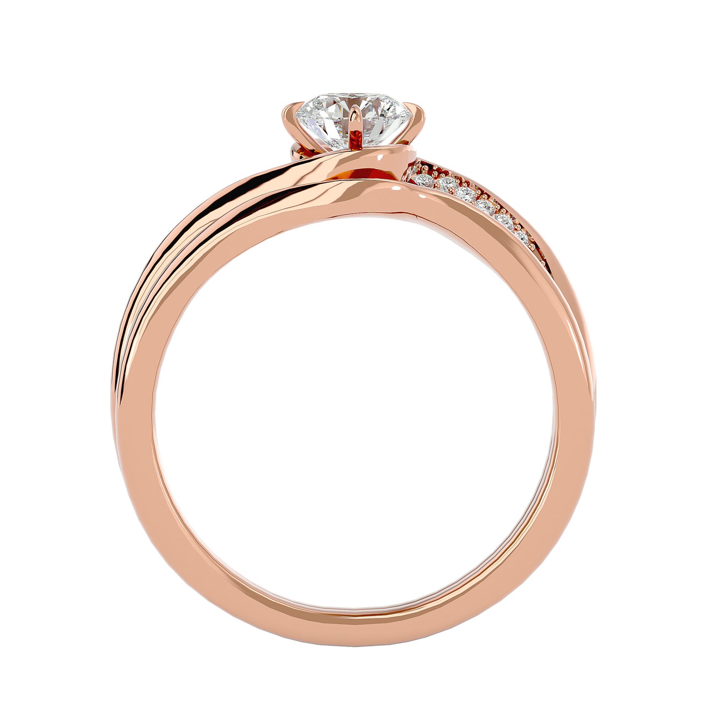 Lucienne diamond engagement ring with matching band