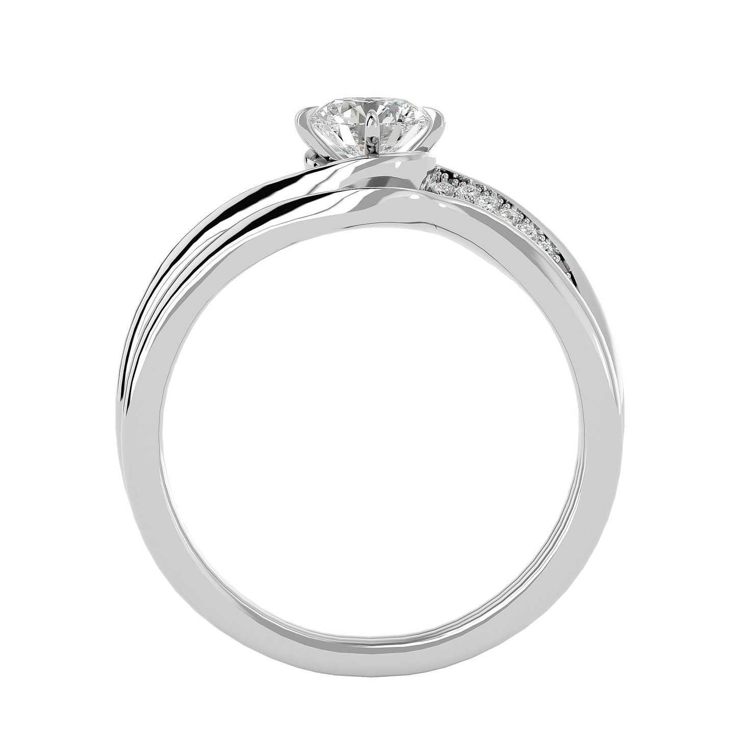 Lucienne diamond engagement ring with matching band
