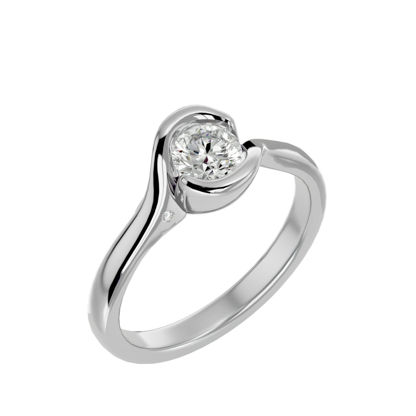 Bodhi tension setting diamond engagement ring
