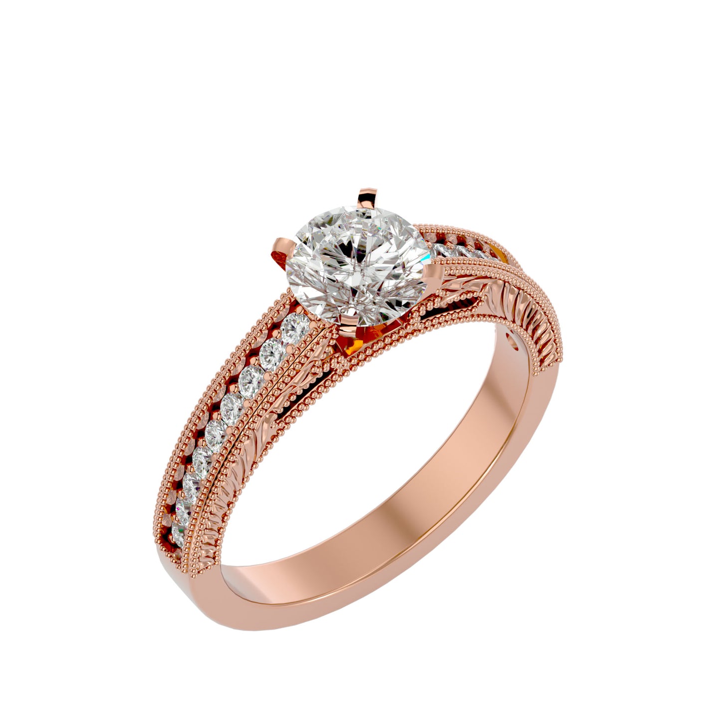 Davina vinatge diamond engagement ring
