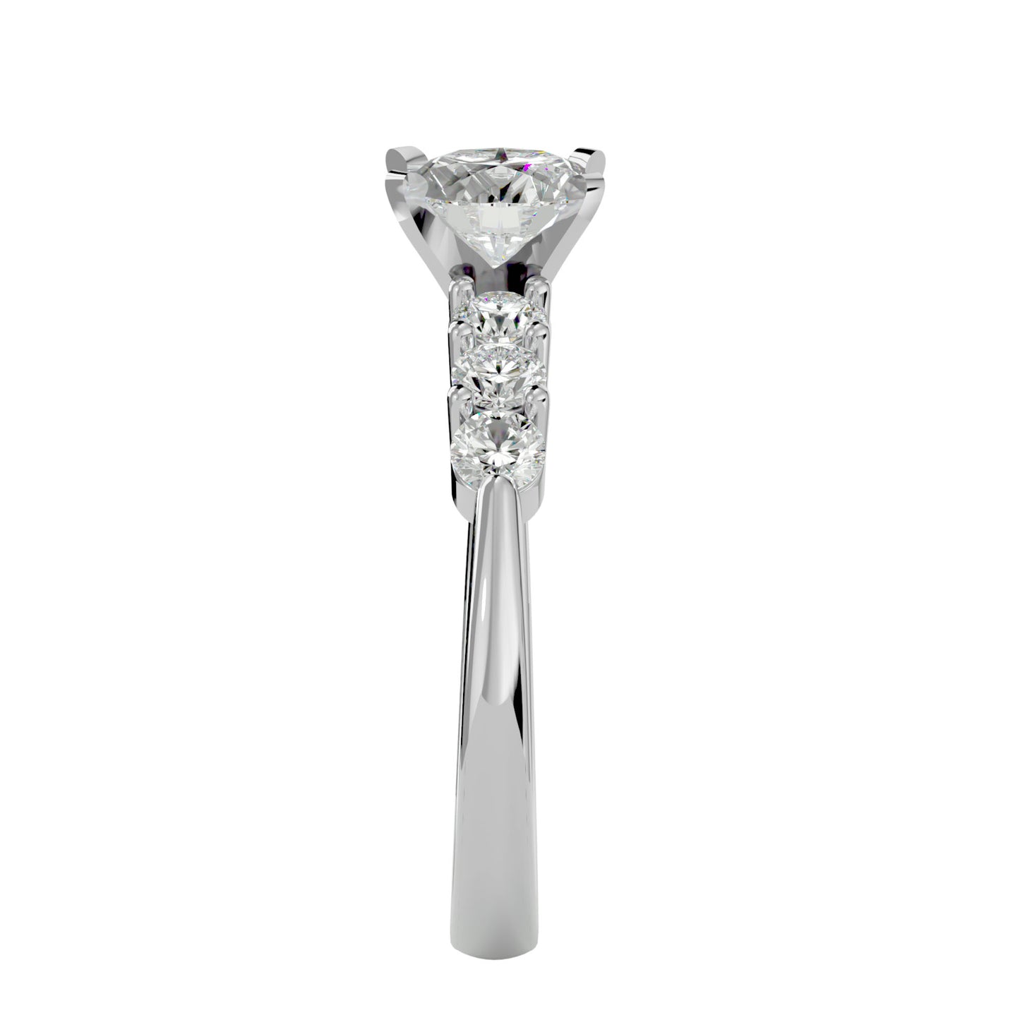 Donatella diamond engagement ring