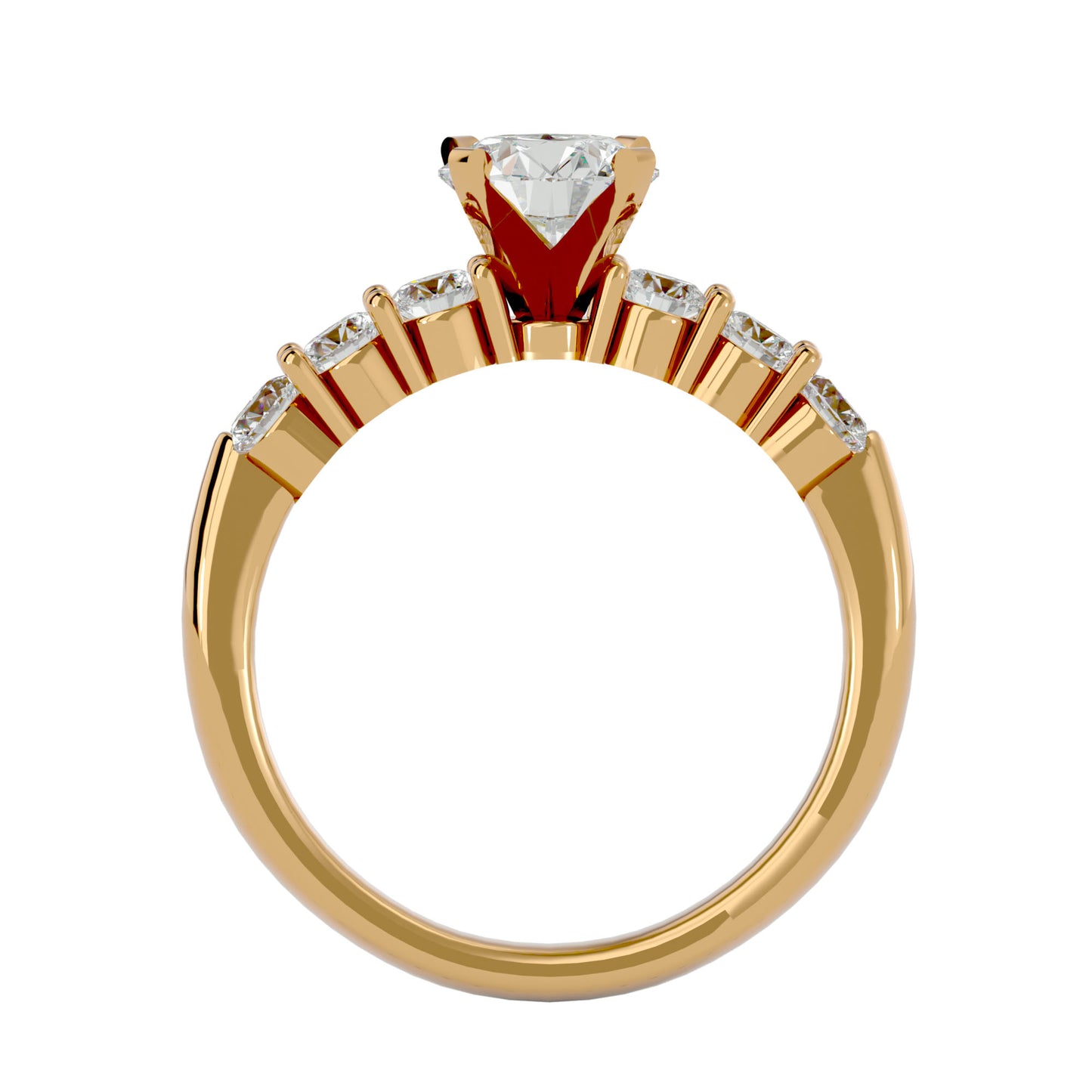 Donatella diamond engagement ring