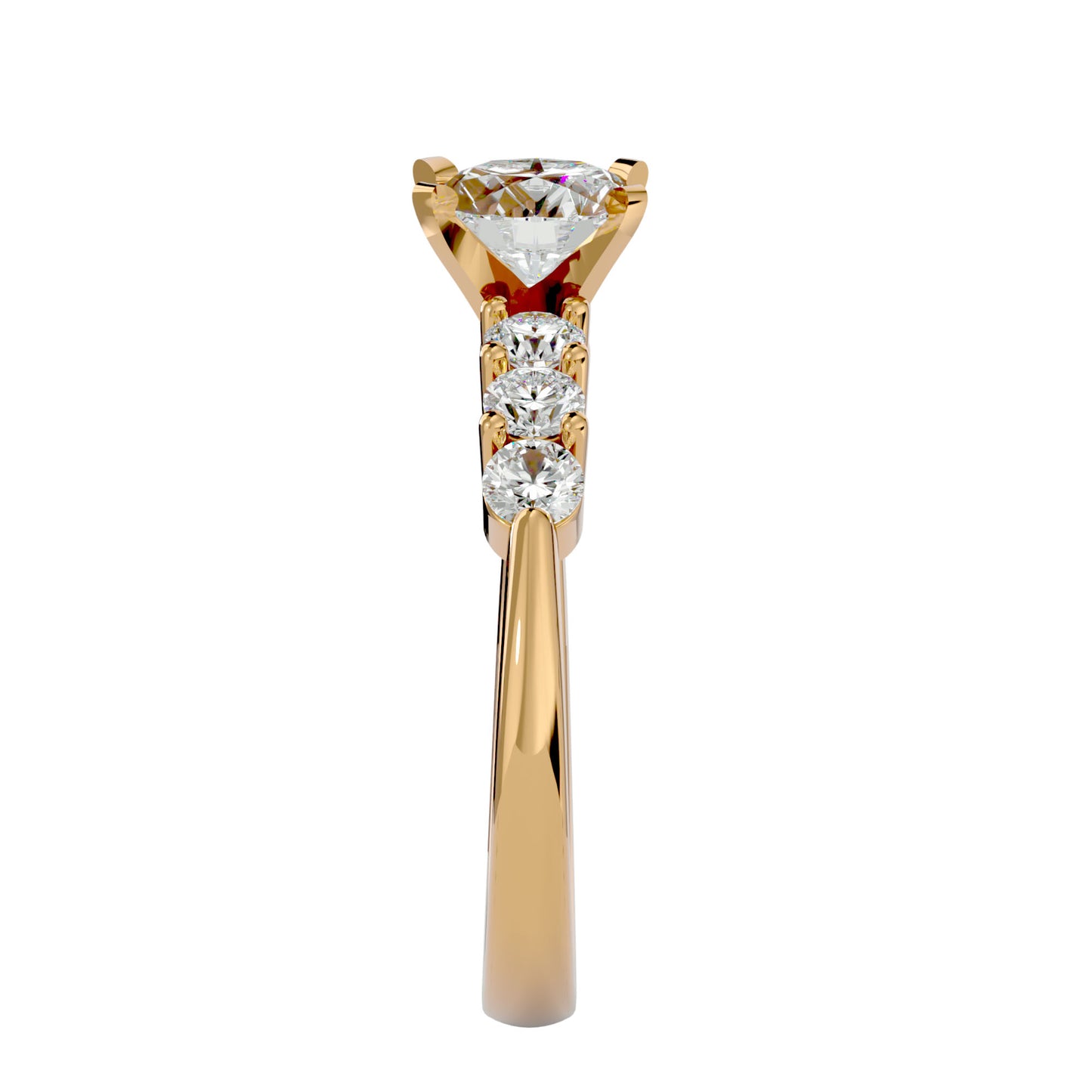 Donatella diamond engagement ring