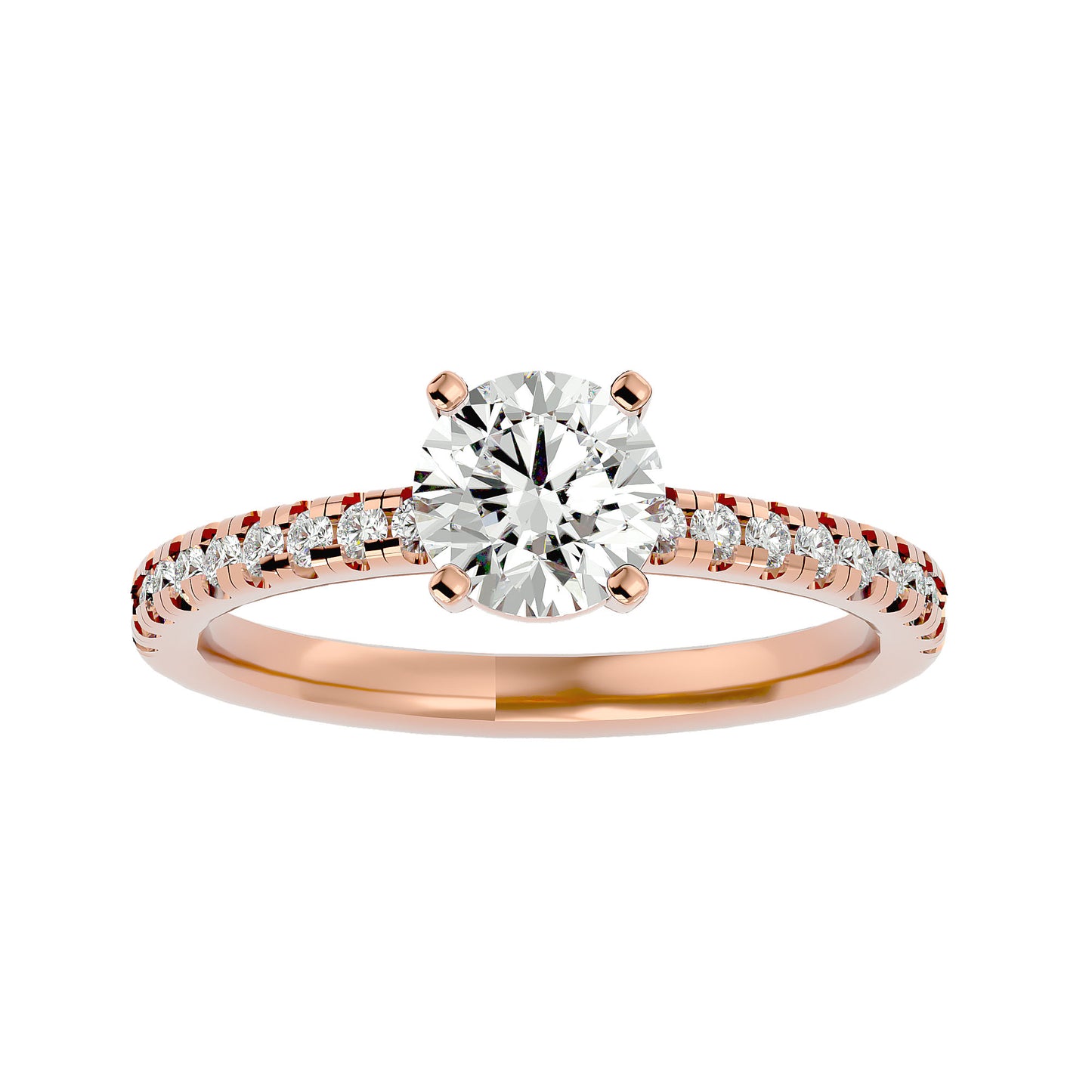 Fleur diamond engagement ring