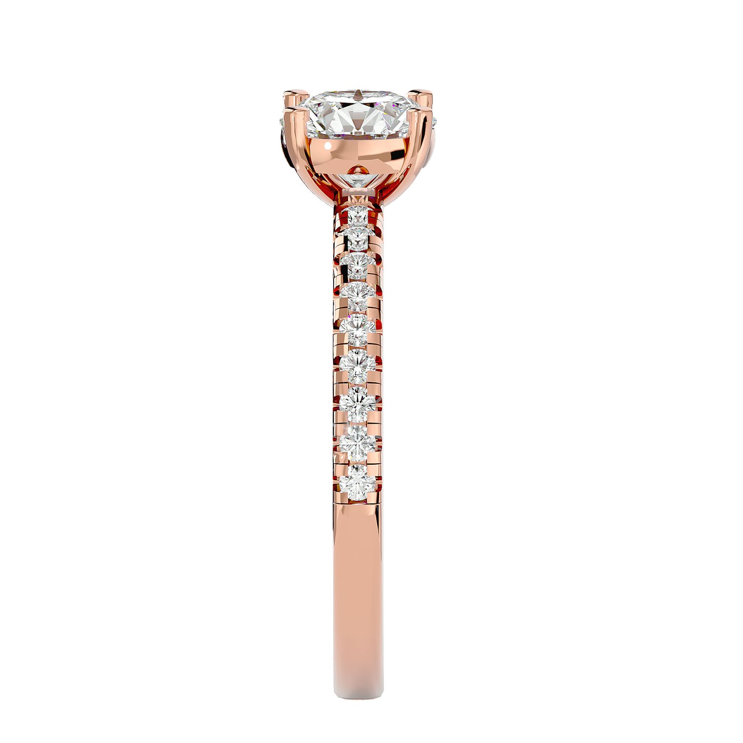 Fleur diamond engagement ring