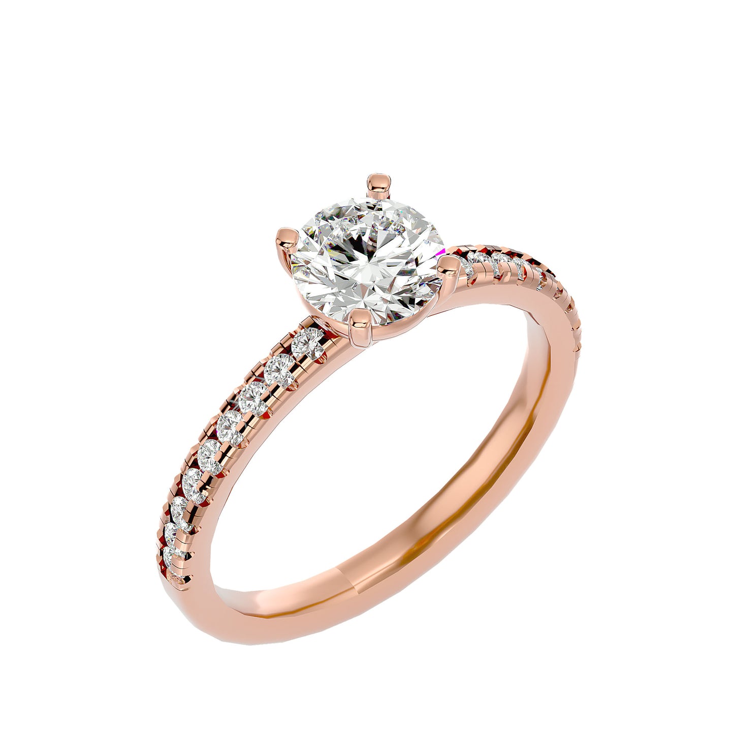 Fleur diamond engagement ring