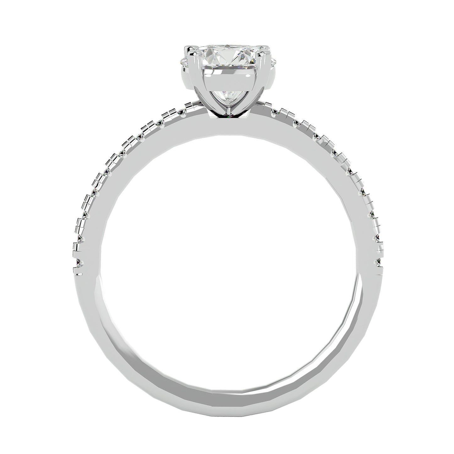 Fleur diamond engagement ring