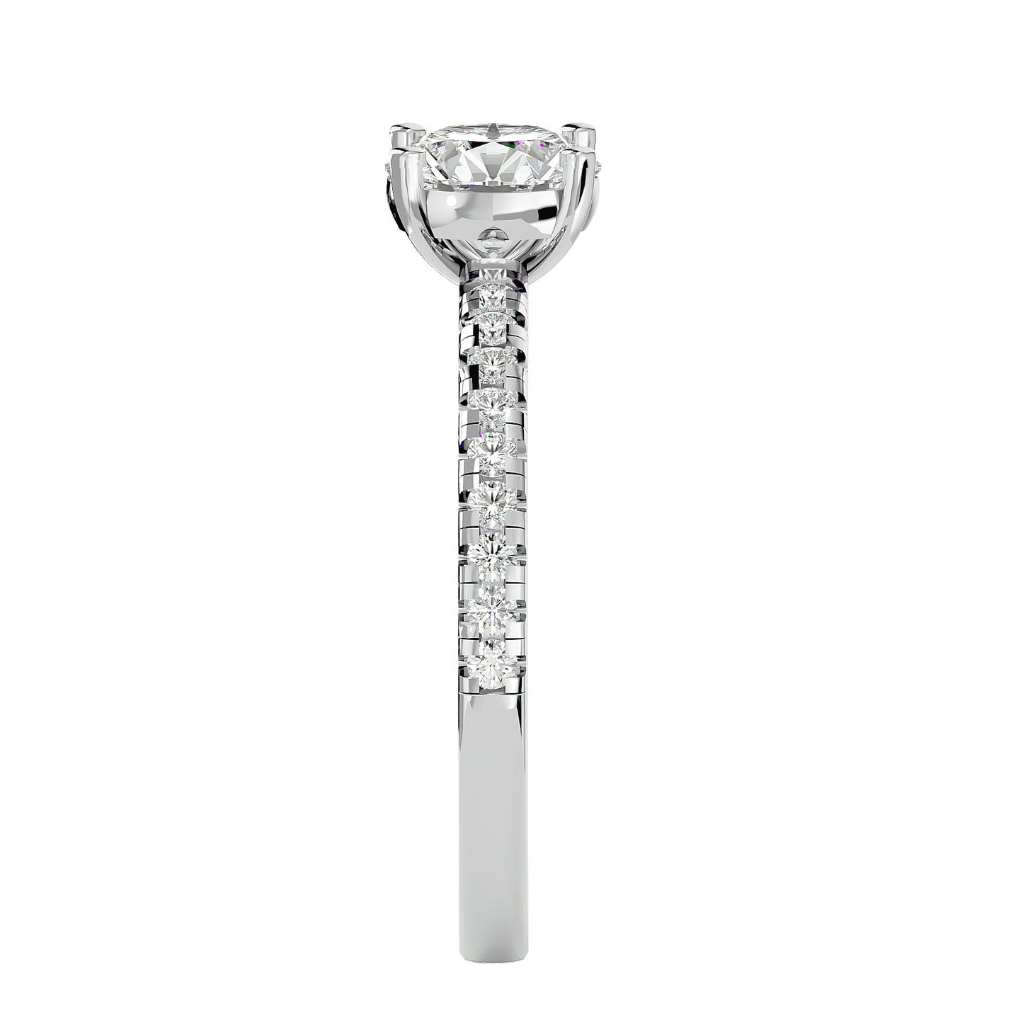 Fleur diamond engagement ring