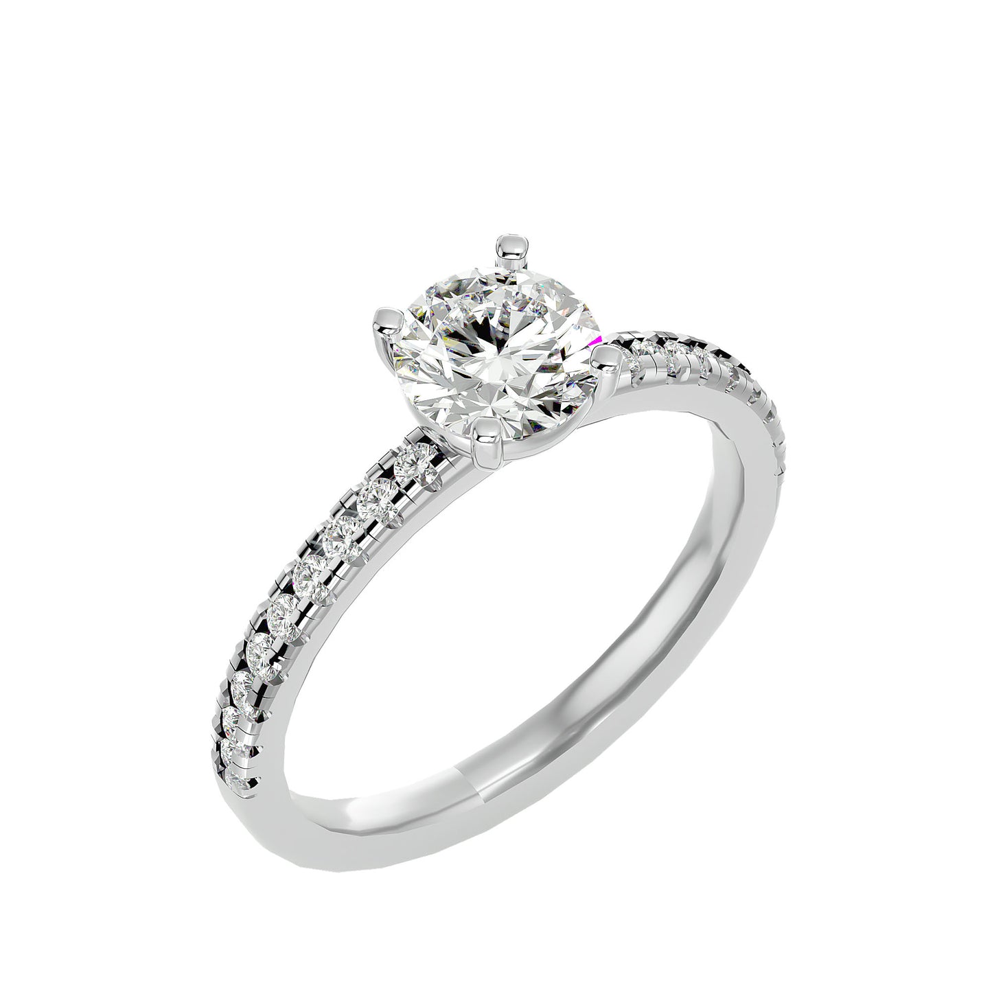 Fleur diamond engagement ring