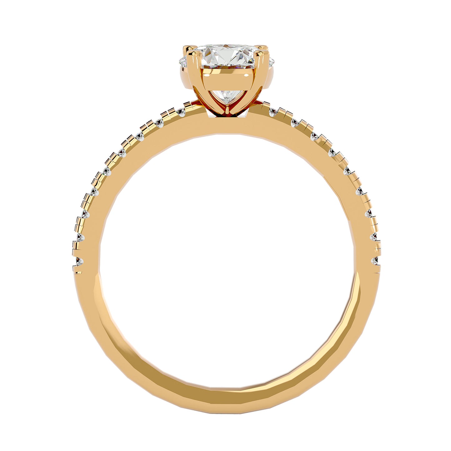Fleur diamond engagement ring