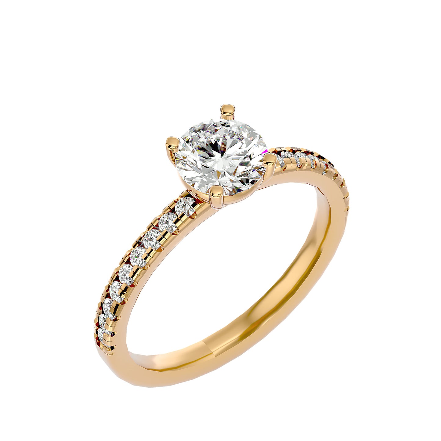 Fleur diamond engagement ring