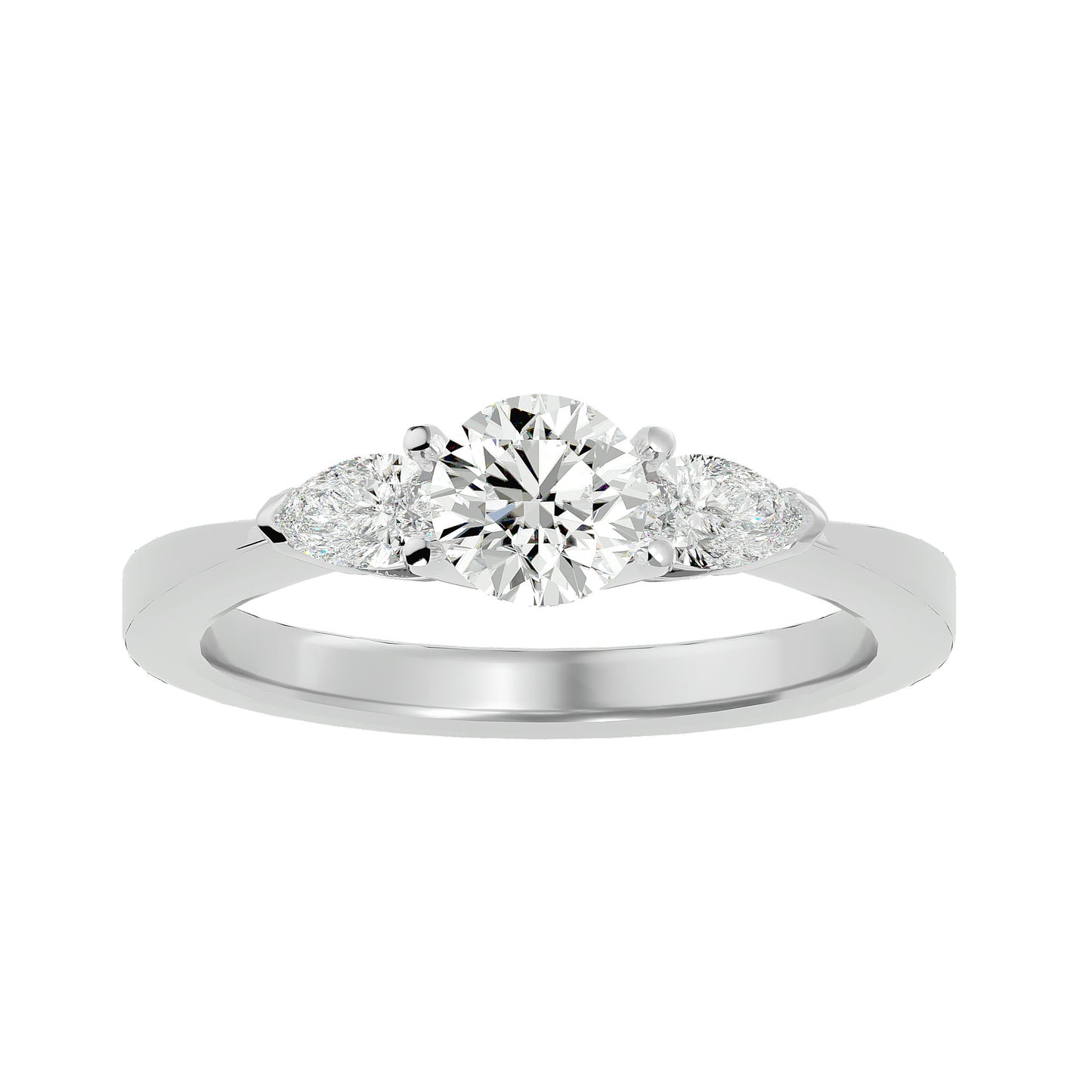 Maartje side pear diamond engagement ring