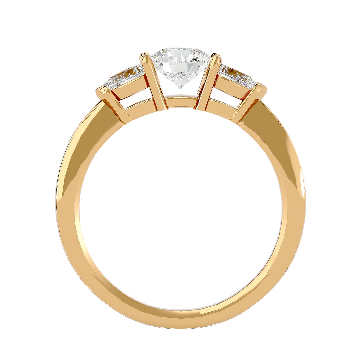 Maartje side pear diamond engagement ring