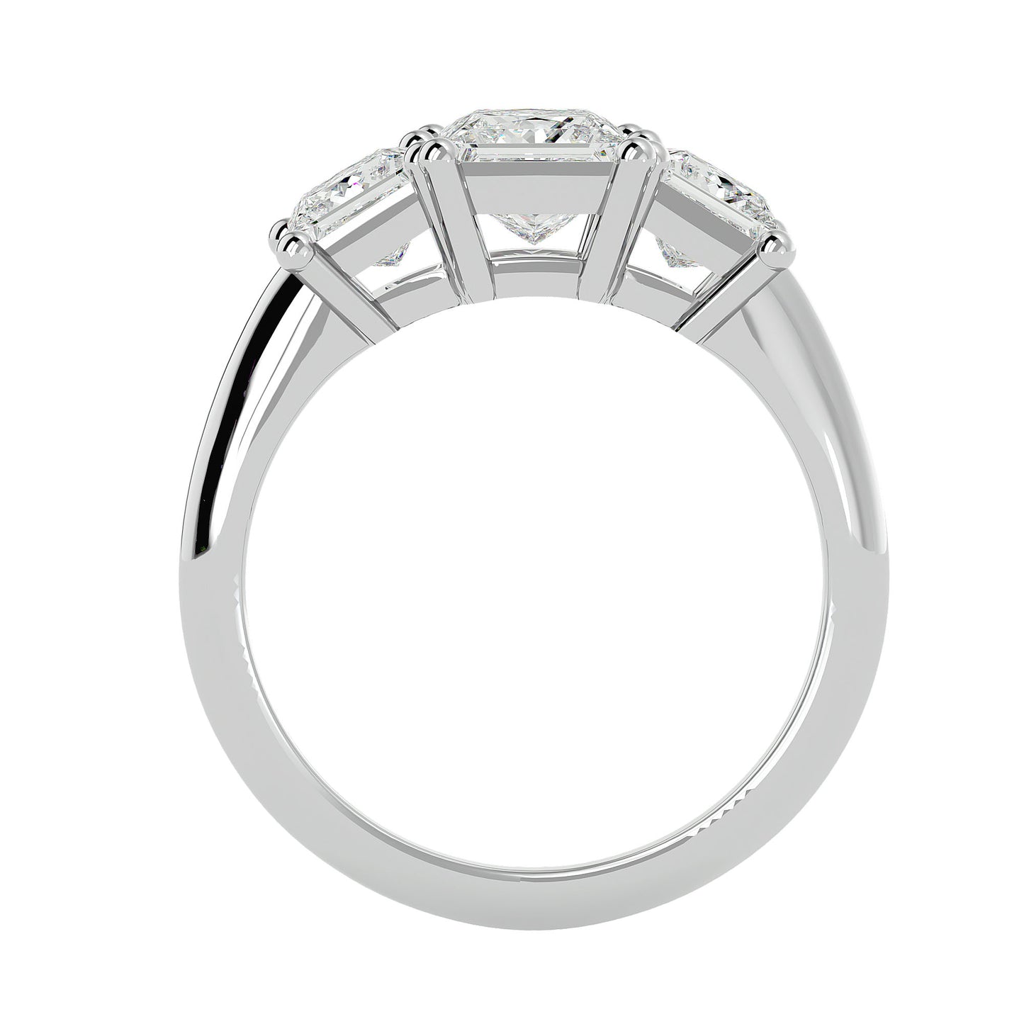 Juna side princess diamond engagement ring