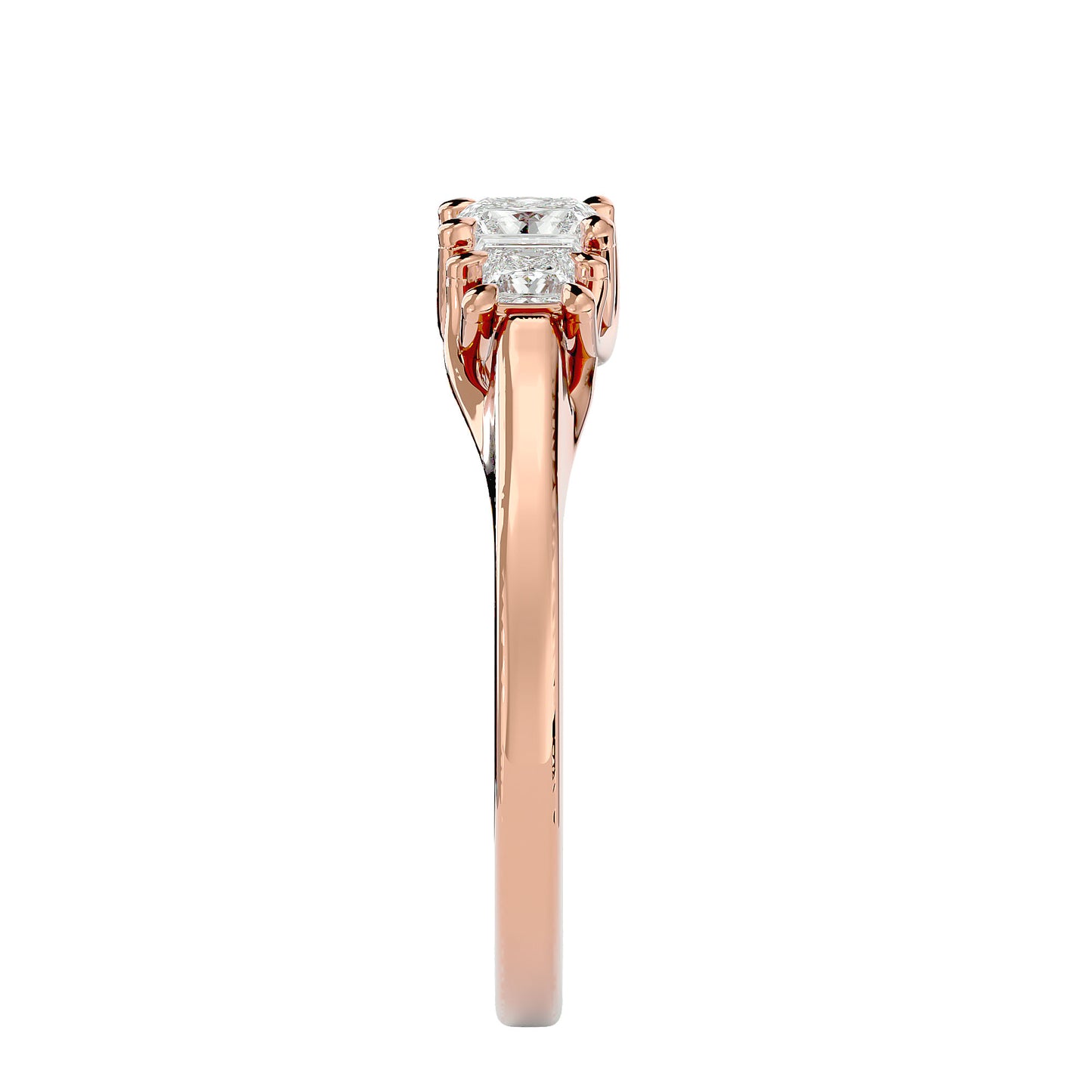 Chiara side princess diamond engagement ring