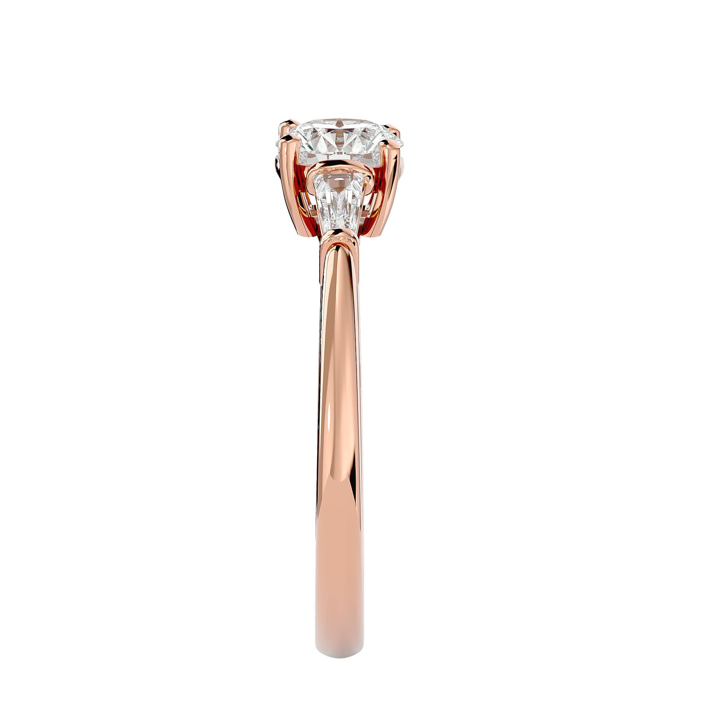 Martina side tapper diamond engagement ring