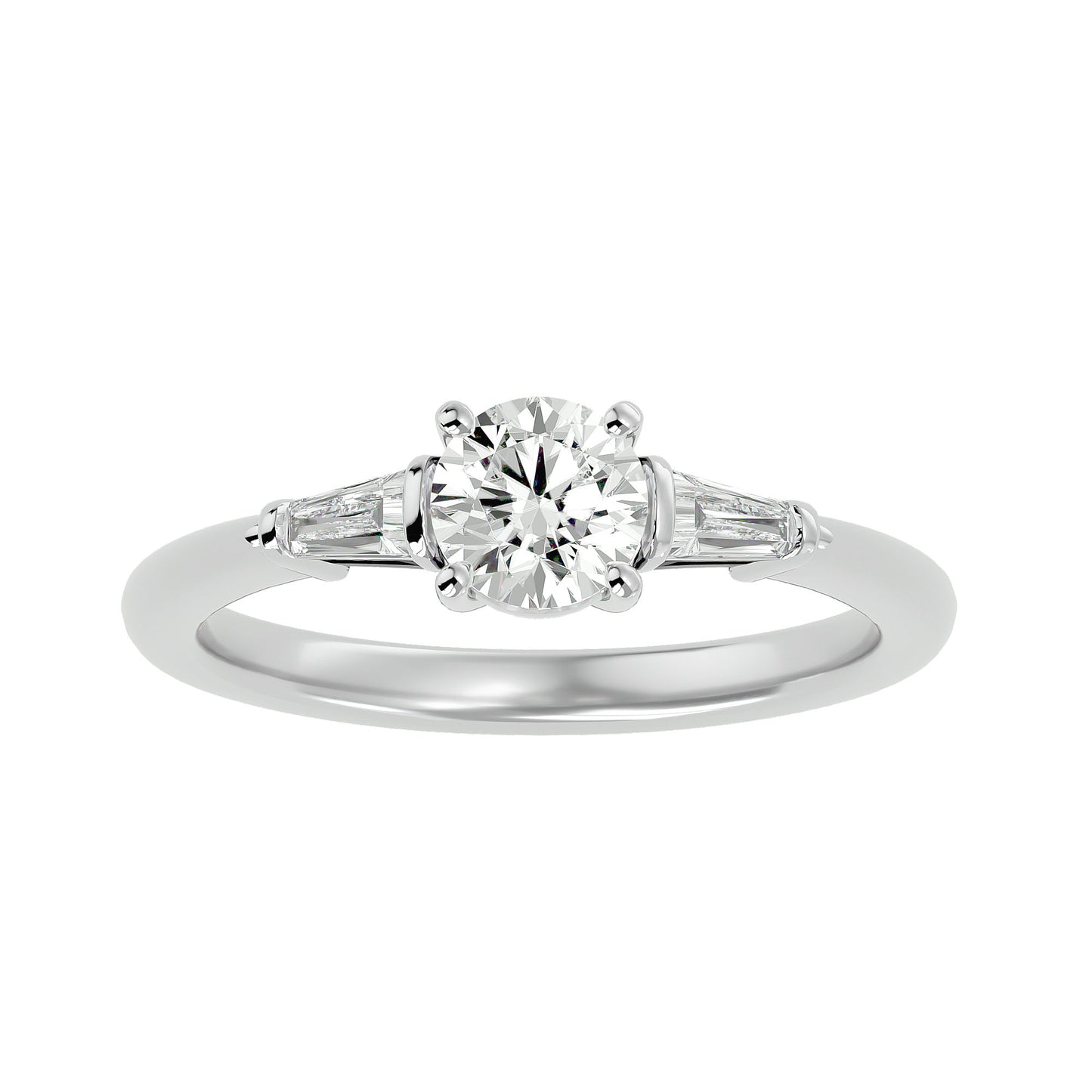 Martina side tapper diamond engagement ring