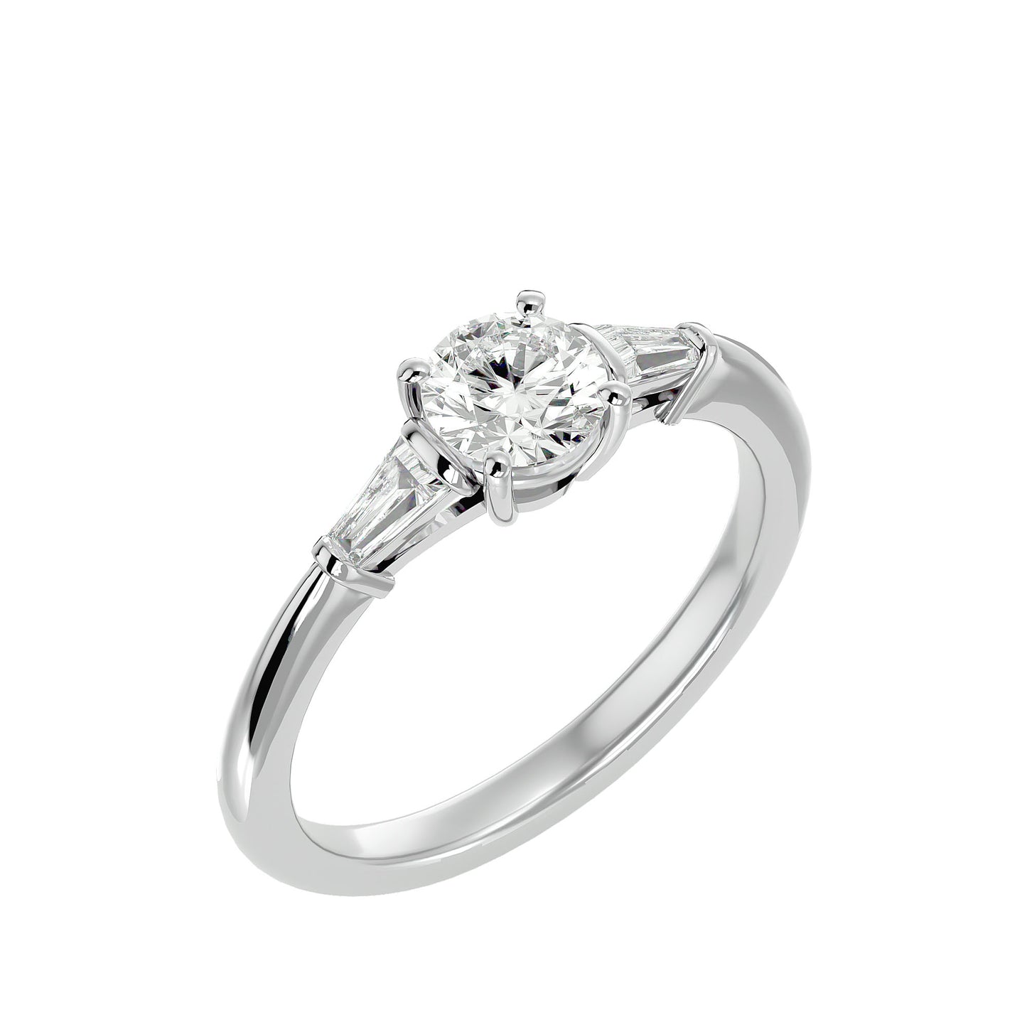 Martina side tapper diamond engagement ring