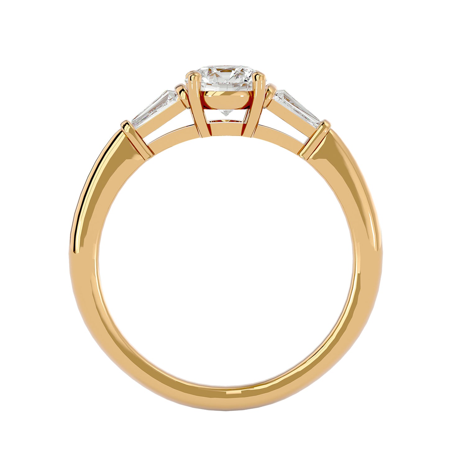 Martina side tapper diamond engagement ring