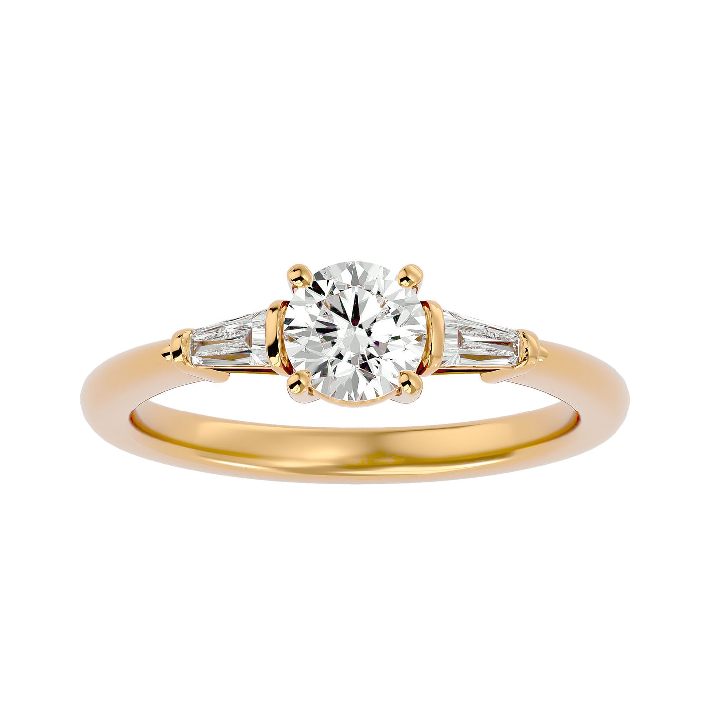 Martina side tapper diamond engagement ring
