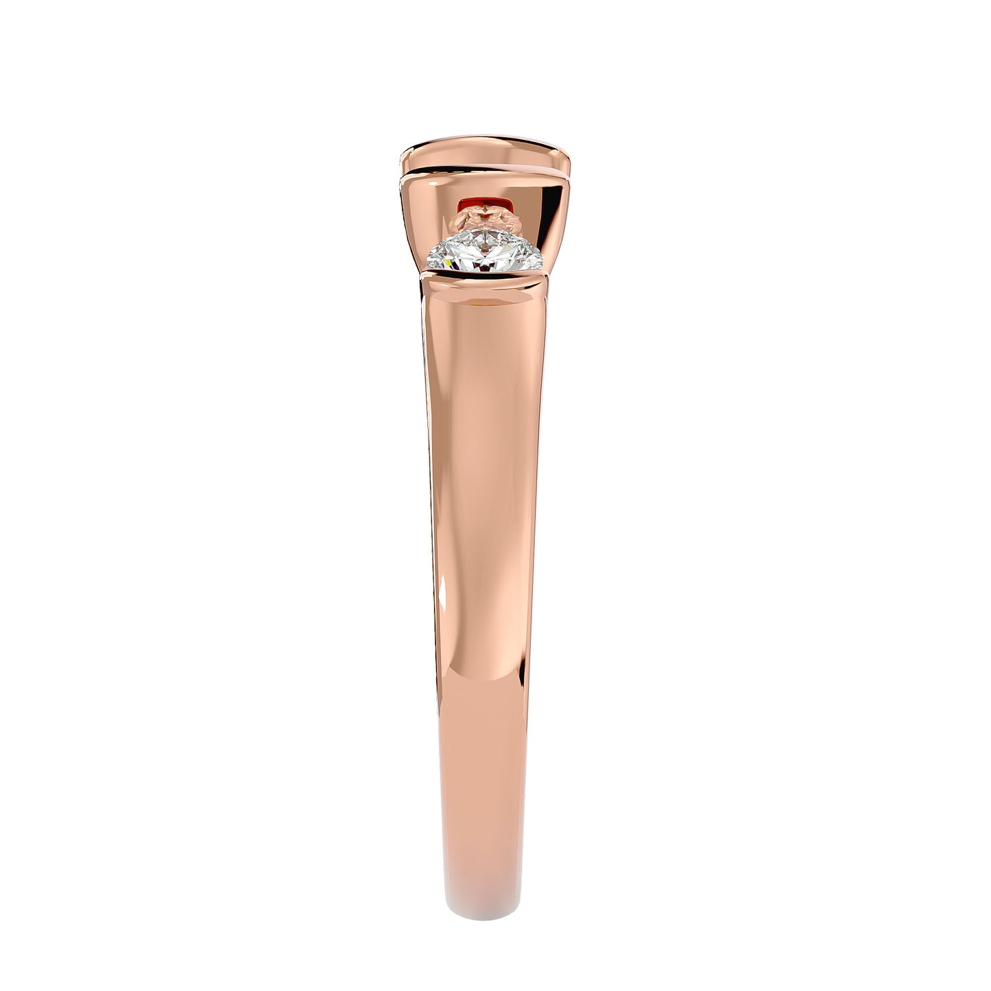 Linh tension setting diamond engagement ring