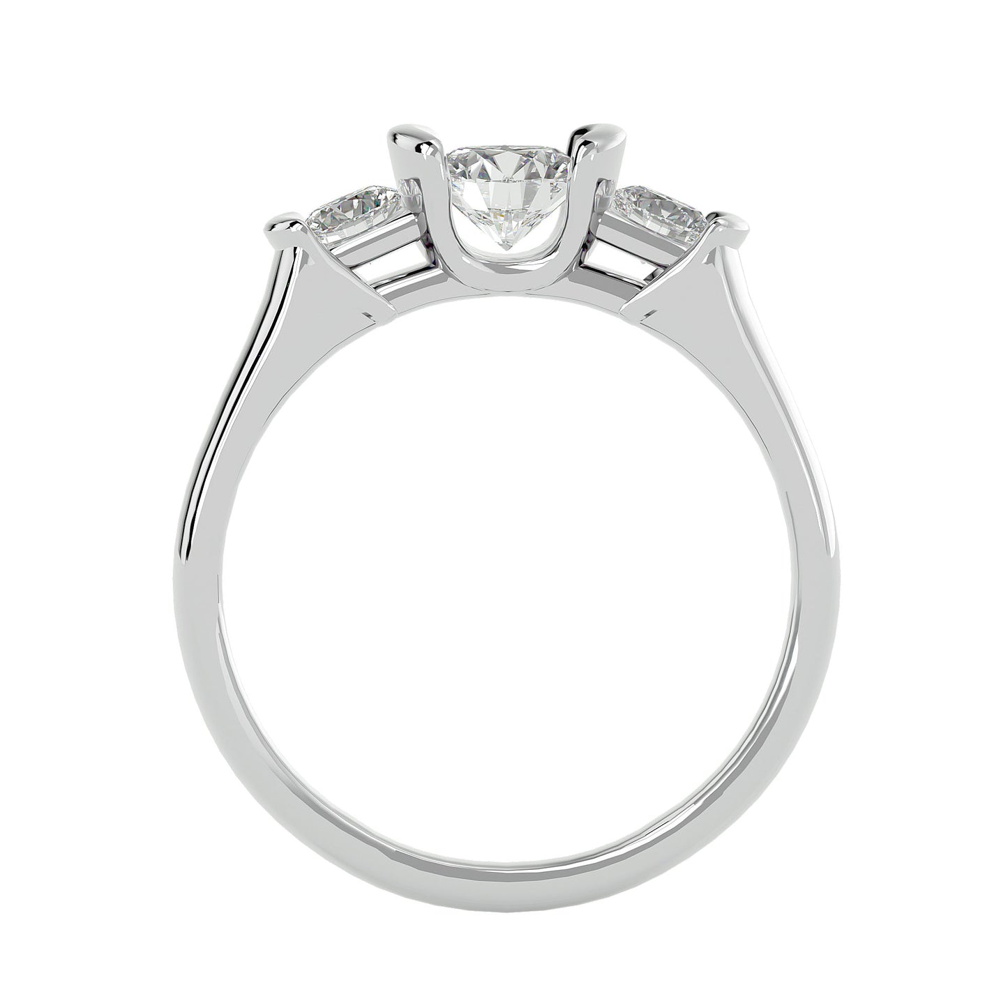 Linh tension setting diamond engagement ring