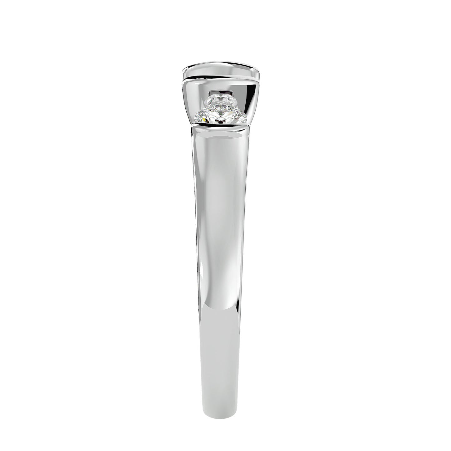 Linh tension setting diamond engagement ring