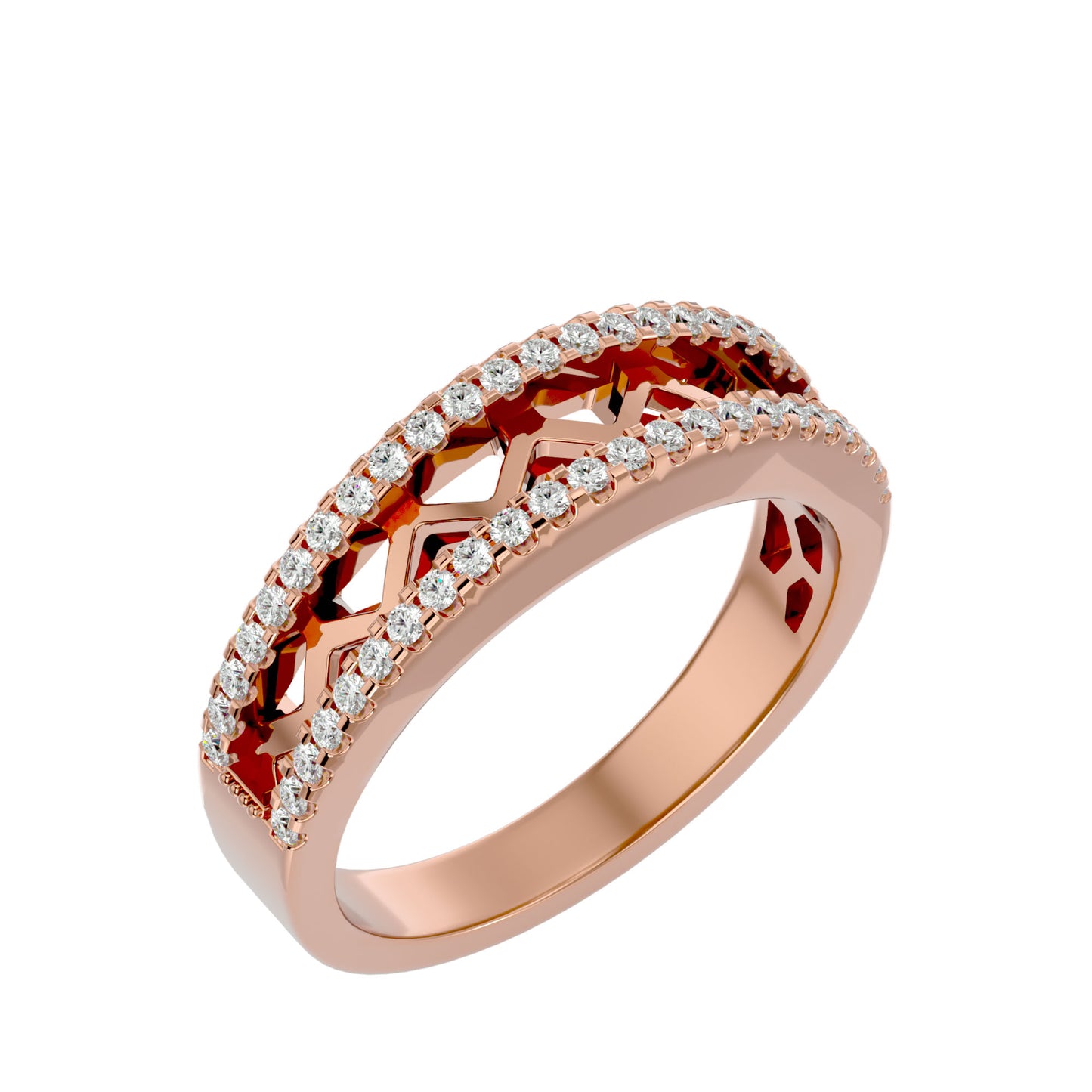 Diane women's wedding band