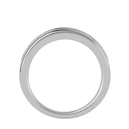 Veny Princess half diamond eternity ring