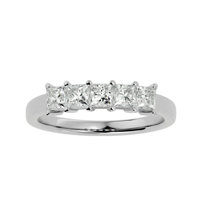 5 stone Princess diamond ring