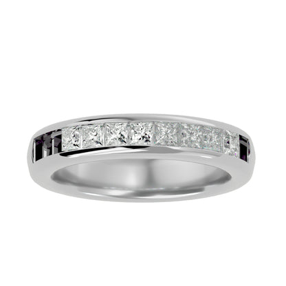 7 stone Princess diamond ring