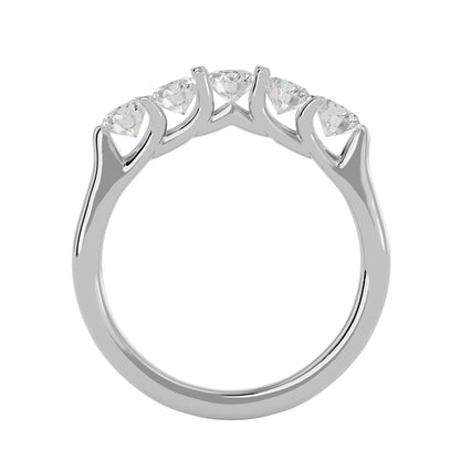 5 stone ring round diamond ring