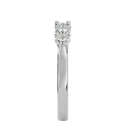 5 stone ring round diamond ring