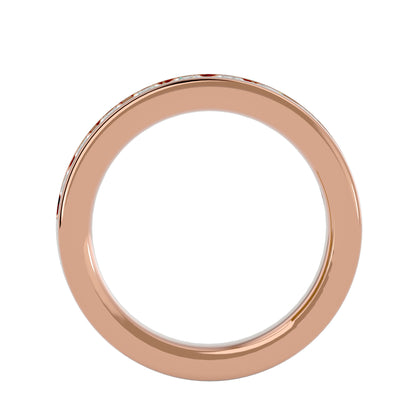 Juno round half eterniry ring