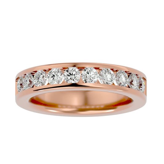 Juno round half eterniry ring