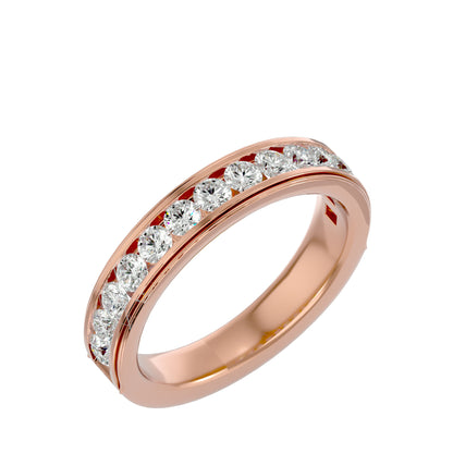 Jeden round half eternity ring