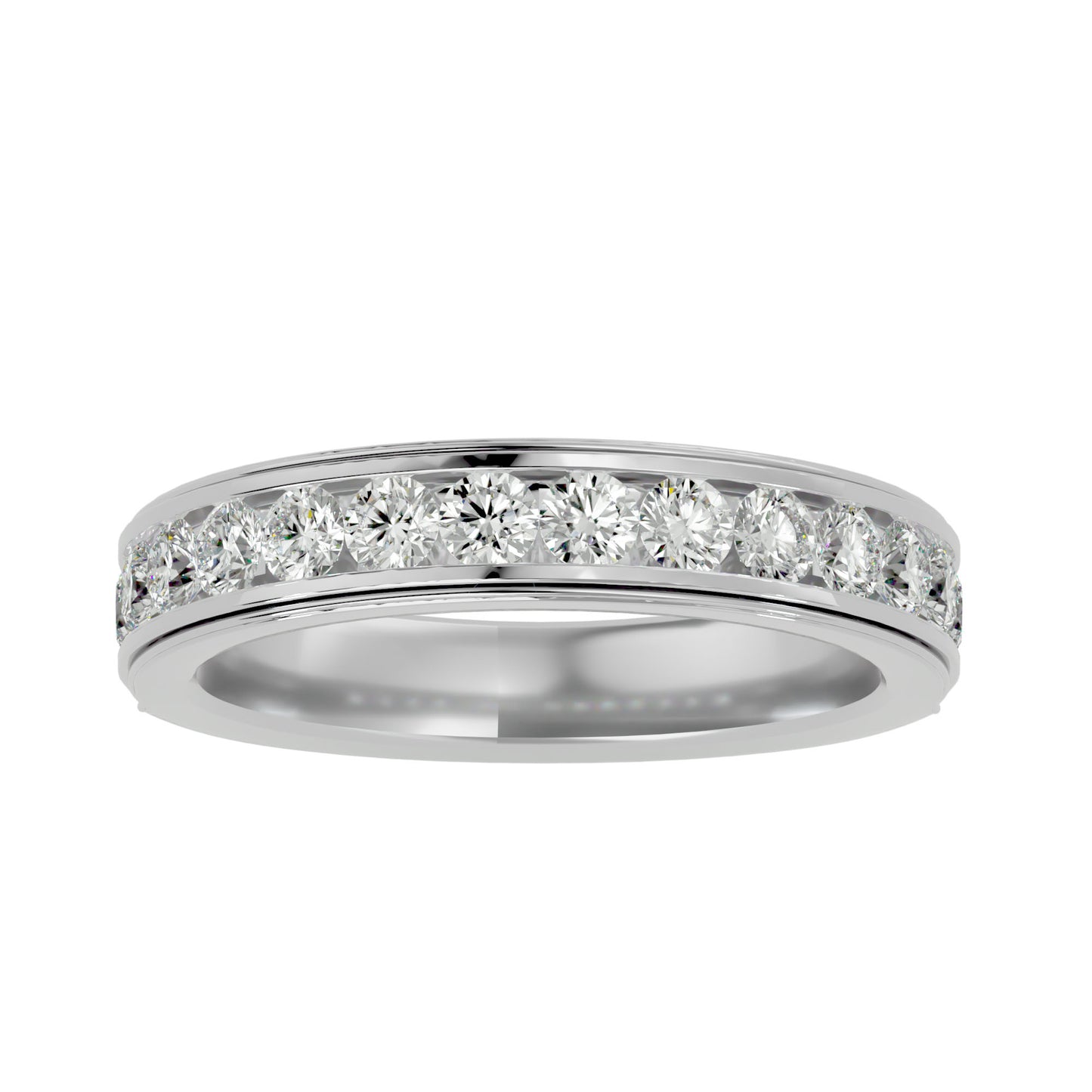 Jeden round half eternity ring