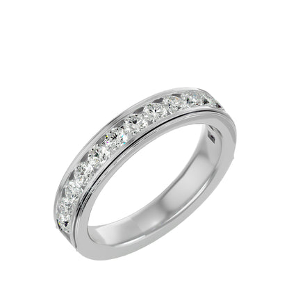 Jeden round half eternity ring