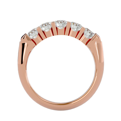Kenny round 5 stone diamond ring
