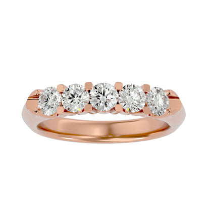Kenny round 5 stone diamond ring