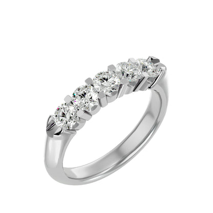 Kenny round 5 stone diamond ring