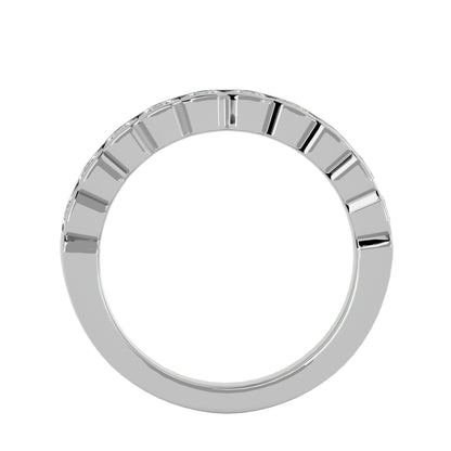 Cutwork allen diamond half eternirty ring
